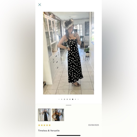 NWT Anthropologie The Jocelyn Sleeveless Slip Midi Dress by Maeve- Size Medium 🟥 - Picture 4 of 4